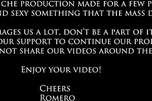 Blonde Versus Brunette in Tits Massage Competition Involving Lesbians Scissoring.