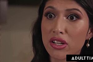 penelope woods hosts dinner party dessert