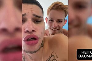 Novinho Moans Loudly On Neighbor's Cock!