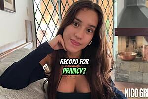 i'm in my first casting with this beautiful skinny brazilian teen, giving pov blowjob