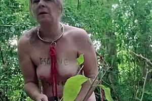 I am the petite slave chained and humiliated with toys in bondage