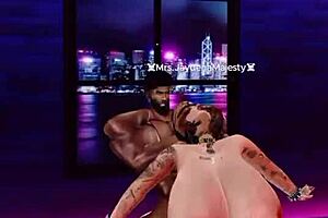 Good girl endures big black cock punishment intensely