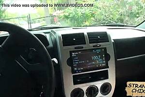 Sexy teen babe Dani Desire gets passionately fucked in POV outdoor pickup scene