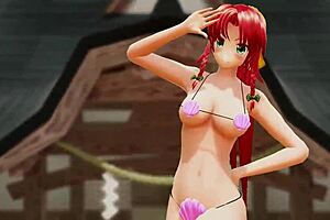 Naked Girl Dancing Outdoors With Bouncing Boobs