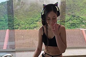 beautiful white whore comes into my house just to fuck me