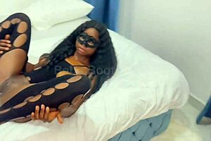 African creamy pussy gets fucked with cumshot full video on membership only