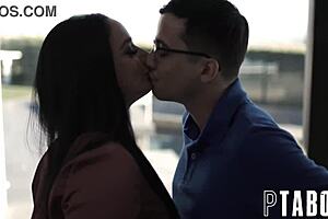 Petite Teen Blows In Public Outdoors