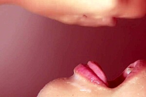 japanese wife delivers sloppy blowjob, cum filling her mouth
