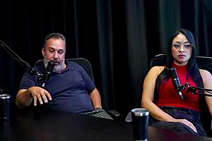 Bbw Woman Sells on Social Media During Pandemic in Sheer Red