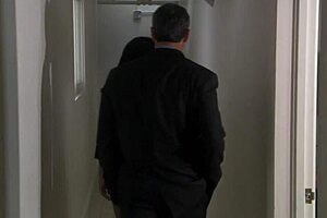 Monica sweetheart rides her colleague's big cock on the boardroom table 😏