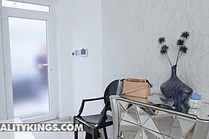 naughty kiara lord bends over to give better access for raul to fuck her - reality kings