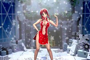 Naked Girl Dancing Outdoors With Bouncing Boobs