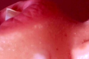 japanese wife delivers sloppy blowjob, cum filling her mouth