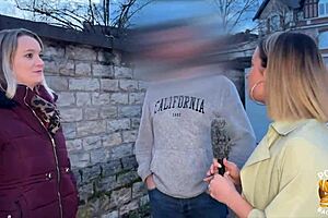 Wow, european milf kelly and pam with big tits and asses share a cock in lingerie threesome