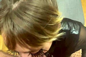 Blondes Face Covered in Spit and Cum 😏