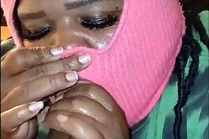 she blew bubbles with my cum after sucking dick good