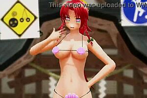 Naked Girl Dancing Outdoors With Bouncing Boobs