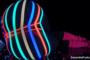 Samantha saint solo masturbation with big tits and nude body