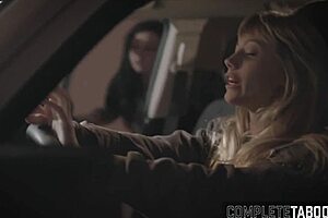 Watch this femdom teen suck that big black cock