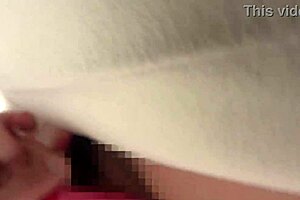 i feel japanese milf's huge tits outdoors