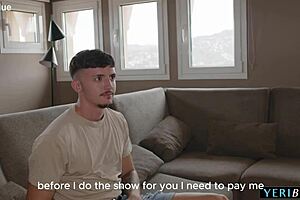 no cash for the striptease? let me pay with a hard creampie fuck instead!