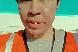 Asian Amateur Walking Outdoors During Work