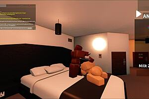 Face Fucking a Girl in a Hat Roblox Studio