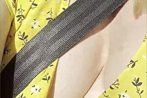 Wifey casually flashed her perfect tits while cruising in the car part two