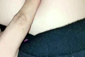 I kiss her belly while she rides me to orgasm.