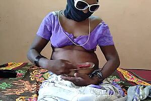 Girl Inserts Vibrator in Pussy on Bed