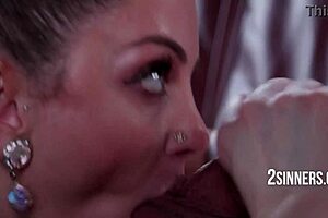 The stripper arrives just as the wife departs, leading to an unexpected encounter.