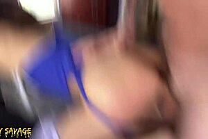 Closeup Doggy Style With Latina Gymnast In Acrobatic Session