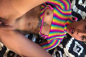 How does it feel, papi? Petite Latina Pussy Stretched