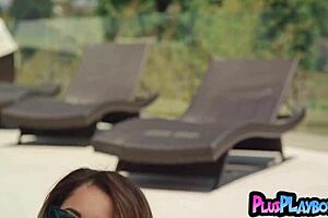 big natural tits latina milf poses sexy in lingerie revealing her naked pussy