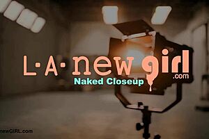 Graceful and golden blonde shows her sexy body 😍