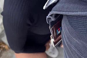 risky public flashing and sex with my favorite tiktok influencer - pov amateur teen 18+ sex 😍