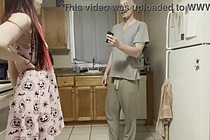 an older man catches a young girl out late drinking he wont tell if she lets him use her ass pussy and mouth