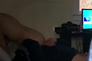 girlfriend secretly cheats with hidden blowjob and tight pussy riding