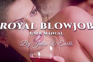 Julia V Earth In Fishnet Sucks Cock In Big Variety Of Positions Royal Blowjob Usage Episode 011