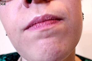 dinner party turns into femdom roleplay