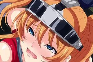 Anime hentai features hard anal riding and creampie orgasm