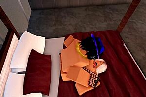 blonde roblox model teen 18+ sophie returns and has fun with her headless manager