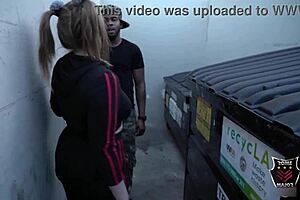 did andi ray give blowjob and milk rome major's bbc behind alley dumpster?