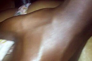 intriguing moment with black couple amateurs