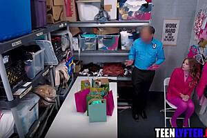 Slutty teen fucks mall cop not to go to jail