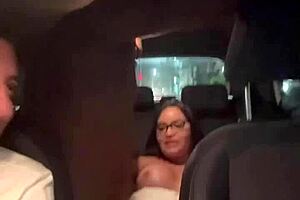 Did I sit on the driver's big cock while my fiancé drove?