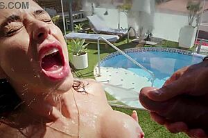 luiza marcato takes hardcore piss, anal squirt, facial cum