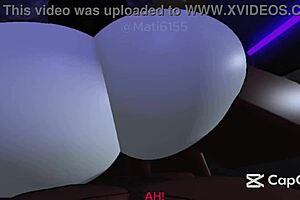 intruder hidden in my house gets what she deserves, big ass and cock action