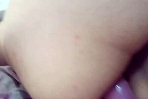 using my biggest dildo toy