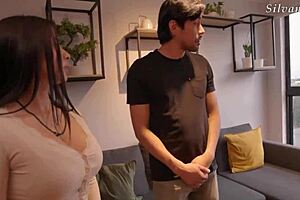 Mexican Aldo Morenox Rents Apartment to Sexy Busty Latina Silvana Lee!